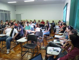Assembleia de professores em greve
