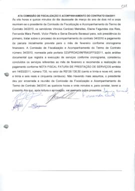 Ata 00 da Comissão de acompanhamento de contrato