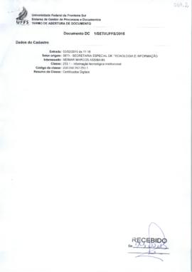Declaração sobre certificados digitais