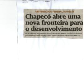 UFFS movimenta economia com seus 900 alunos e 345 professores