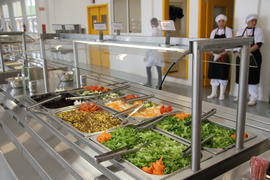 Prato vegetariano no RU