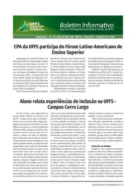 Boletim Informativo 216
