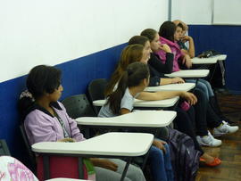 Oficina de matemática com alunos do ensino fundamental