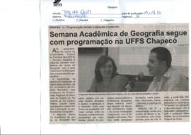 Semana Acadêmica de Geografia