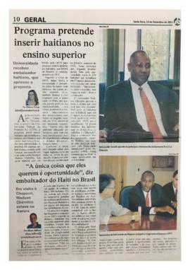 Programa pretende inserir haitianos no ensino superior