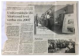 Universidade Federal da Mesorregião do Mercosul terá verba orçamentária