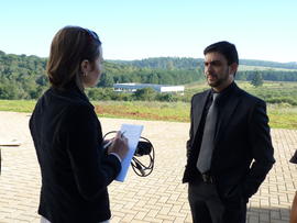 Entrevista nas instalações do Campus Chapecó