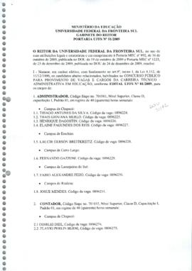 Portaria 051-GR-2009