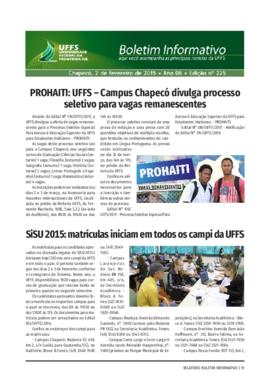 Boletim Informativo 225