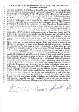 Ata 07 de Reunião Ordinária da SETI