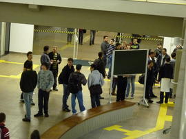 Primeiro dia de aula no campus definitivo