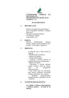 Geometria Analítica