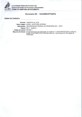 Solicitação de Auditoria nº 15