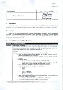 Matriz de Aprovação-Sistema SGF