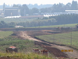 Construção das vias de acesso ao Campus Chapecó