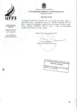 Portaria 003-GR-2010-Retificação