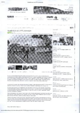 Acadêmicos da UFFS protestam