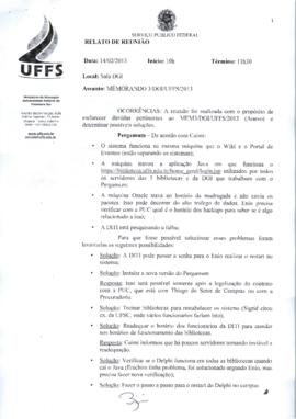Relato de Reunião da Diretoria de Gestão da Informação - DGI