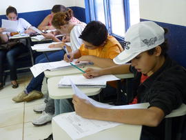 Oficina de matemática com alunos do ensino fundamental