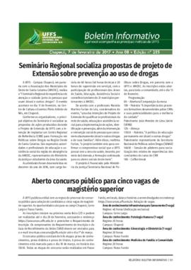 Boletim Informativo 285