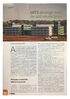 UFFS abrange mais de 400 municípios