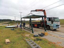 Terraplenagem, drenagem pluvial e pavimentação das vias internas – Campus Chapecó