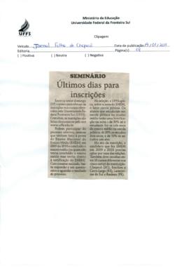 Últimos dias para inscrições para os cursos da UFFS