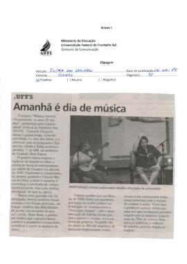 Amanhã é dia de música