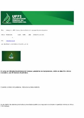 Curso de Ciências Econômicas promove III Semana Acadêmica