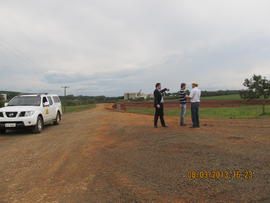 Construção das vias de acesso ao Campus Chapecó