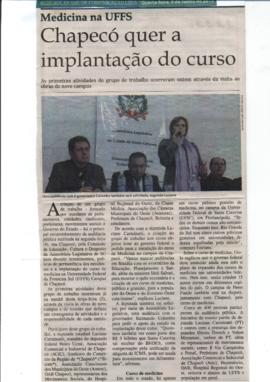 Chapecó quer a implantação do curso de medicina