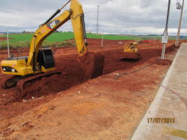 Terraplenagem, drenagem pluvial e sub-base vias internas – Campus Realeza