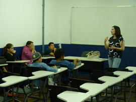 Oficina de matemática com alunos do ensino fundamental