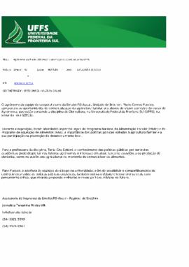 Agrônomo da Emater RS palestra para acadêmicos da UFFS