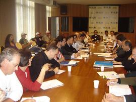 Solenidades com a equipe diretiva da UFFS