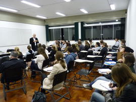 Primeiro dia de aula no campus definitivo