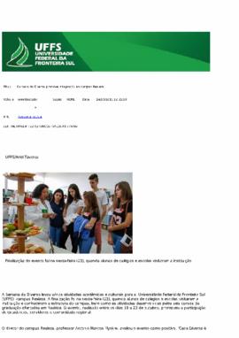 Semana do Diversa promove integração no Campus Realeza