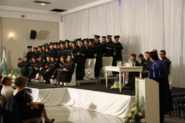 Formatura dos cursos de Administração, História, Letras e Pedagogia