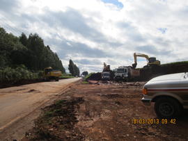 Construção das vias de acesso ao Campus Chapecó