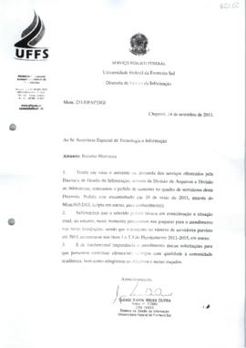 Memorando sobre recursos humanos para a DGI