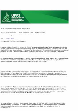 Prêmio Jovem Cientista contempla 12 pesquisadores