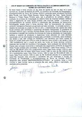 Ata 08 da Comissão de acompanhamento de contrato