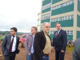 Visita de vereadores às obras do Campus Chapecó