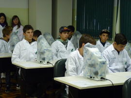 Visita novos talentos Biologia aos laboratórios da UFFS
