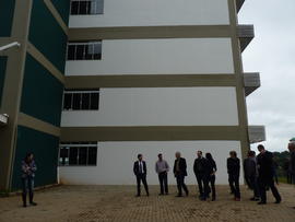Visita de vereadores às obras do Campus Chapecó
