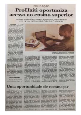 ProHaiti oportuniza acesso ao ensino superior