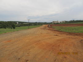 Construção das vias de acesso ao Campus Chapecó