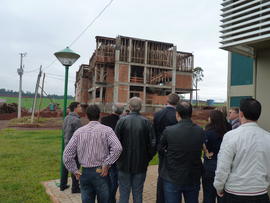 Visita de vereadores às obras do Campus Chapecó