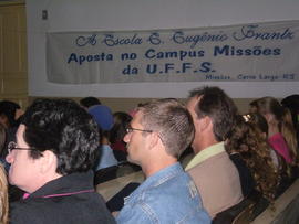 Solenidades com a equipe diretiva da UFFS
