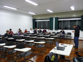 Primeiro dia de aula no campus definitivo